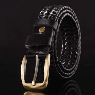 Thắt lưng nam da đan, Thắt lưng nam da thật, Nịt lưng đan da bò đan tay thủ công HANDMADE