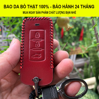 [Xpander Outlander Attrage]_Bao Da Bọc Chìa Khóa Dòng Xe Mitsubishi Da Bò Thật 100% Khâu Tay Thủ Công Bảo Vệ Chìa Khóa
