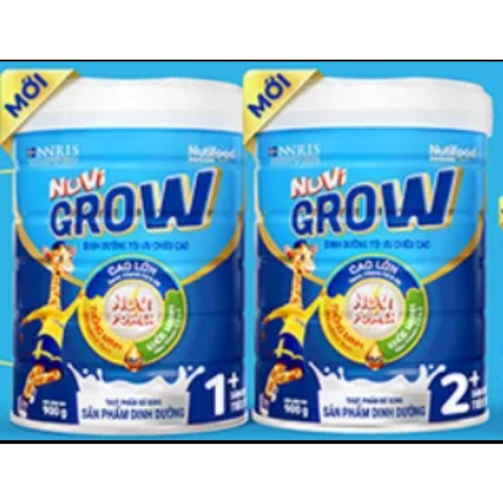 (date 2025)Sữa Nutifood Nuvi Grow 1+ và 2+ lon 900g giúp phát triển ...