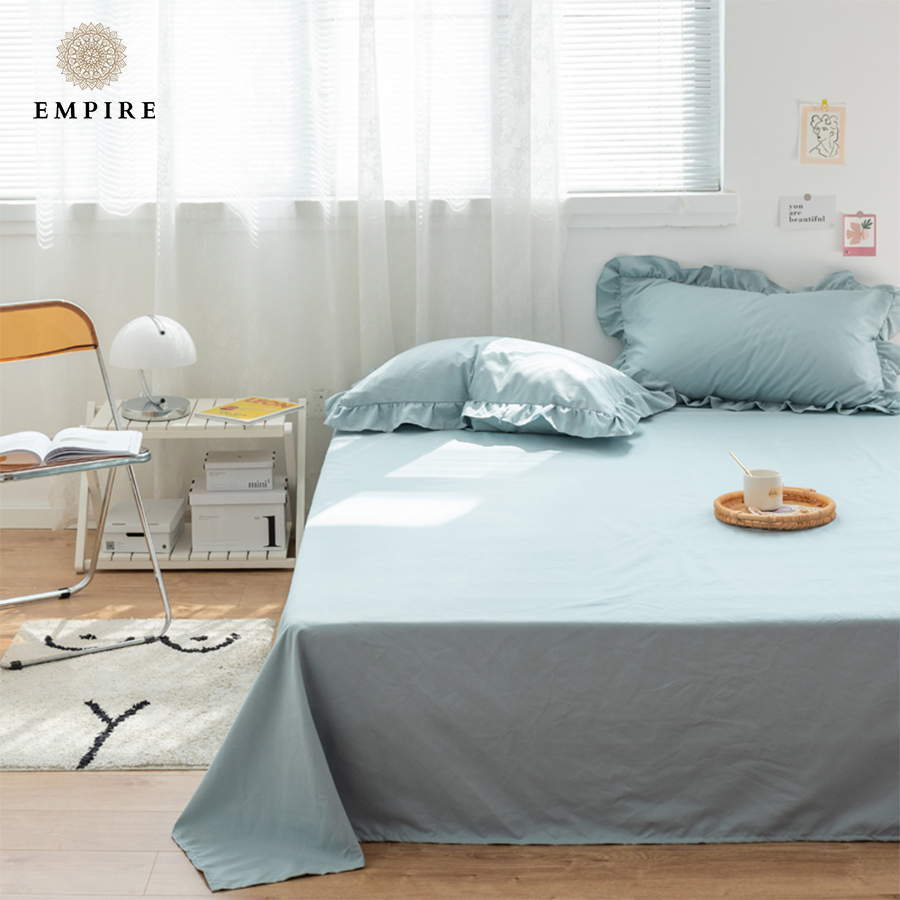 Bộ chăn ga 5 món set ga cotton tici bèo Empire ga giường bo chun cao cấp - Empire | Bedding & Decor