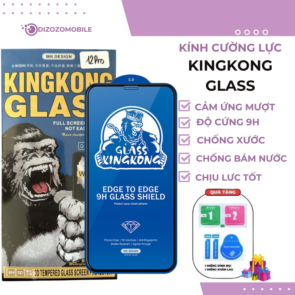 kính cường lực,cuong luc,kingkong iphone full màn, kingkong glass