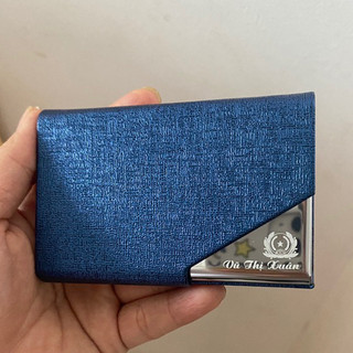 Hộp đựng namecard, ví đựng card visit, thẻ atm - miễn phí khắc tên, logo