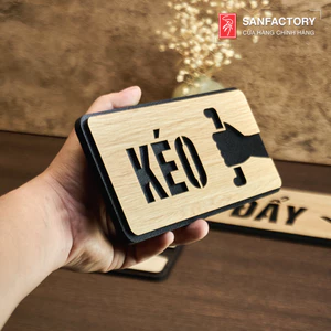 Bảng chỉ dẫn hướng mở cửa kính dán cửa KÉO ĐẨY(pull/push) SAN-TP06