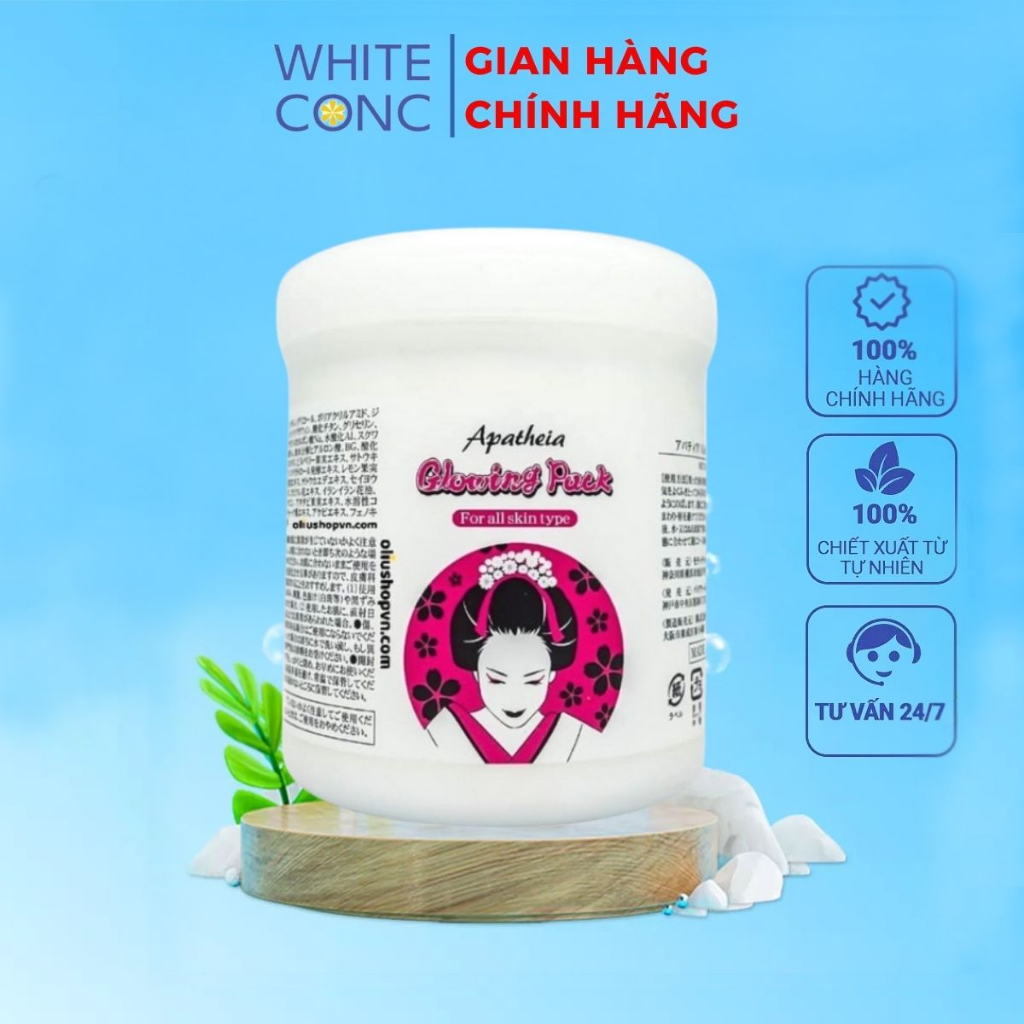 Kem ủ trắng cô gái Apatheia Glowing Pack Bae World Nhật Bản - Hũ 500g ...