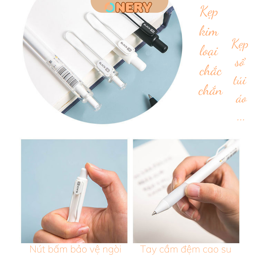 Bút Bi Bấm DOMI Basic Pens - Bút Viết Chất Lượng Cao  - ONERY Shop