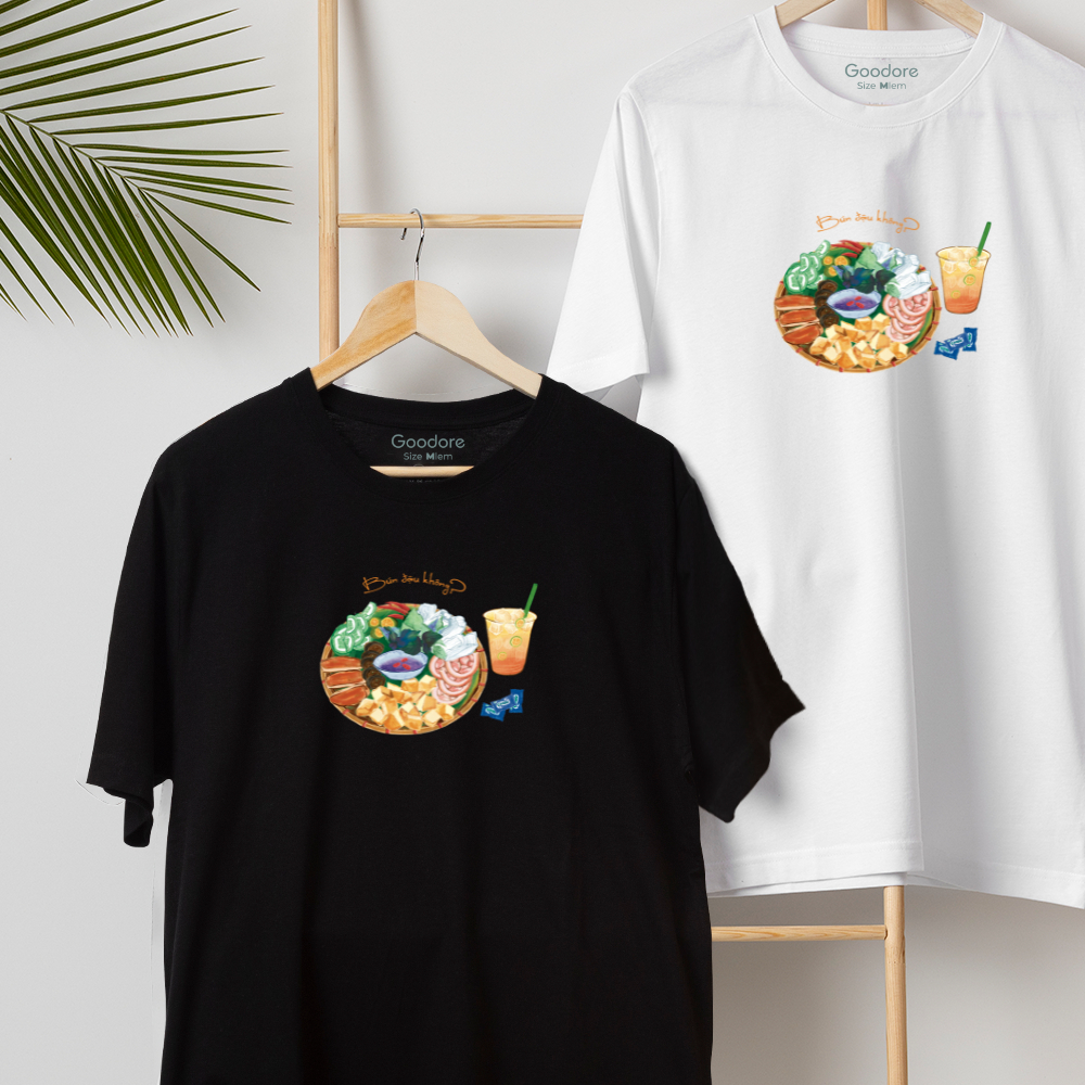 Áo thun Oversize cotton unisex nam nữ Goodore Bún đậu thoáng mát năng động thiết kế độc đáo