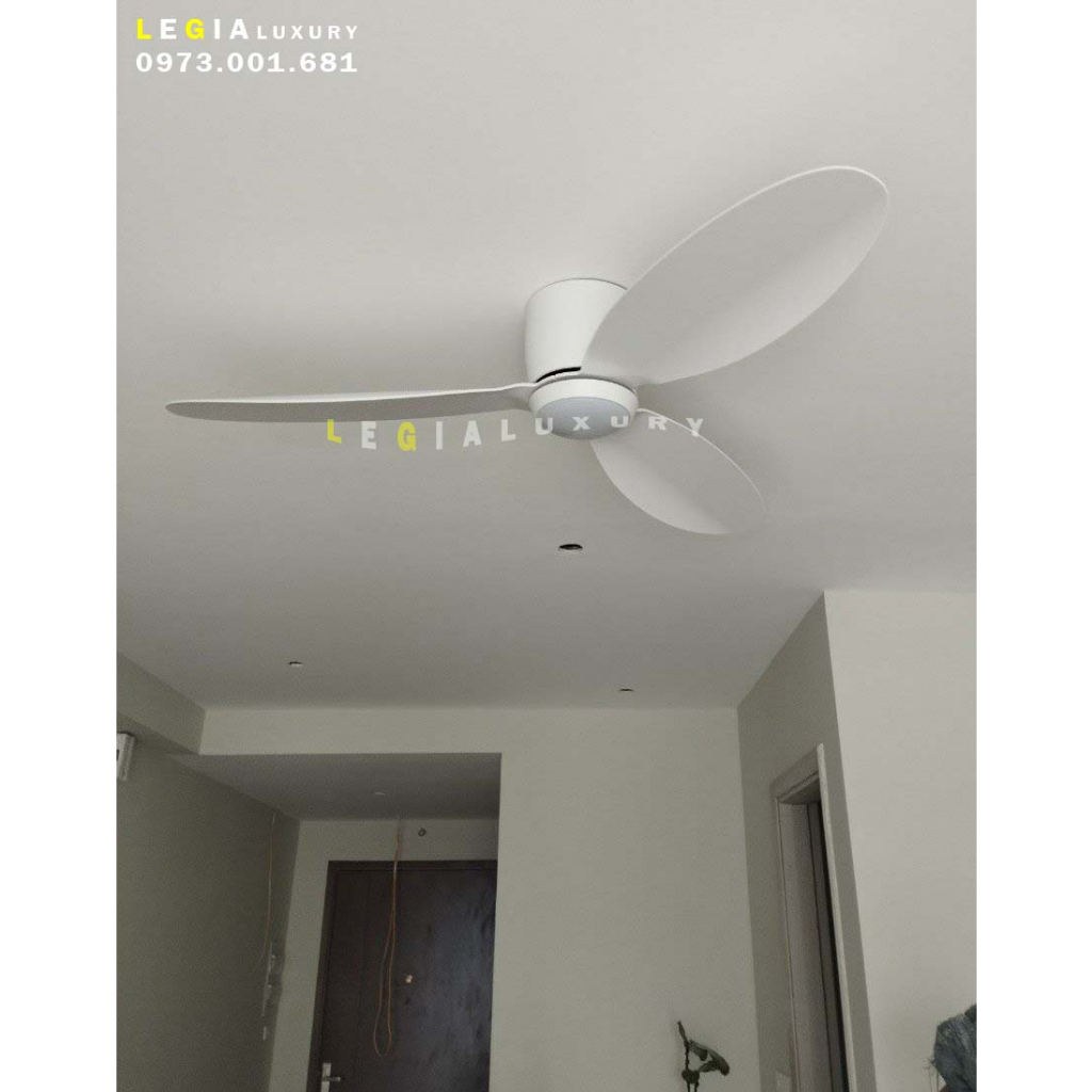 Ảnh Quạt Trần Đèn Gió Mạnh LÊ GIA LGFAN728T - Chiều Cao 18cm - Sải Cánh 132cm - Bảo Hành 5 Năm 2