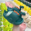 Dép Quai Ngang Khủng Long Cổ Dài Hoạt Hình Cao Su Đúc Cho Trẻ Em Đế Mềm Chống Trượt Dễ Thương