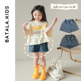 (Combo 2 quần) Quần short jean bé gái bé trai  Batala Kids, Quần đùi bò mùa hè cho bé quần cộc 8-30kg SHORTJEAN-Muoitieu