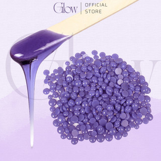 100gr Sáp Wax Lông Ánh Nhũ Ngẫu Nhiên Hard Wax Bean GLOW WAXING Cao Cấp, Thơm Mùi Nhẹ Siêu Bám Lông