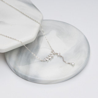 Dây chuyền bạc nữ LAMY Willow Leaf Silver Necklace 6088