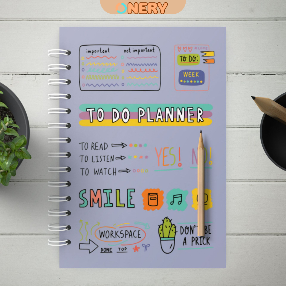 Sổ Kế Hoạch Tiếng Anh A5 Planner to Onery