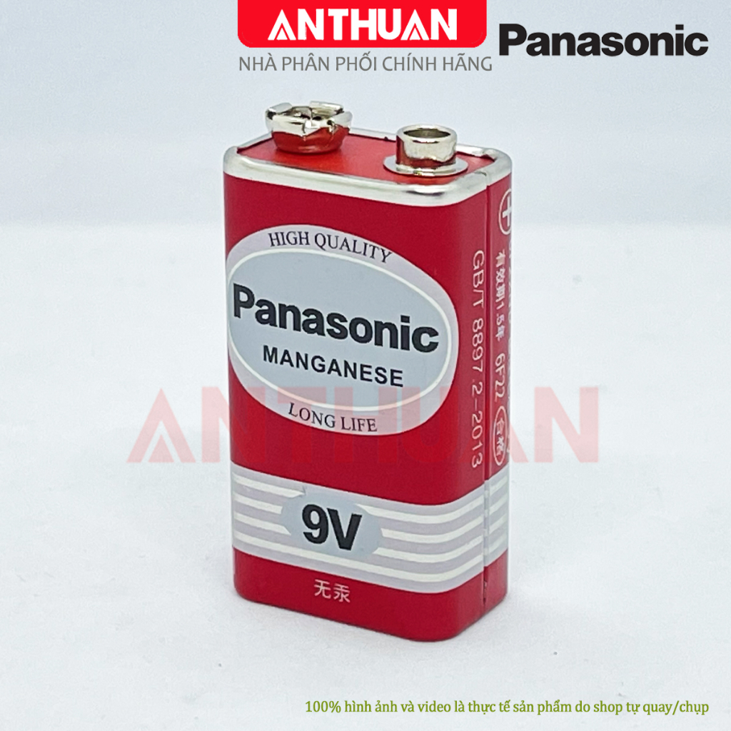 Pin 9V Carbon 6F22 Panasonic SealPower pin vuông cho micro, đồng hồ vạn ...