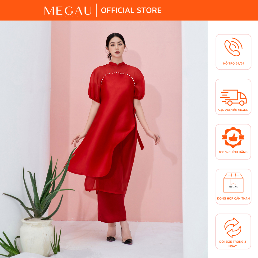 DIORA – Set Áo dài thời trang hiện đại cho mẹ bầu thương hiệu MEGAU