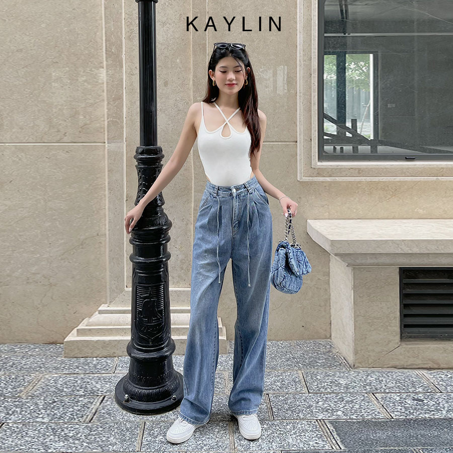 Bộ bodysuit liền thân hai dây dáng ôm đi biển party phong cách KAYLIN – N2070