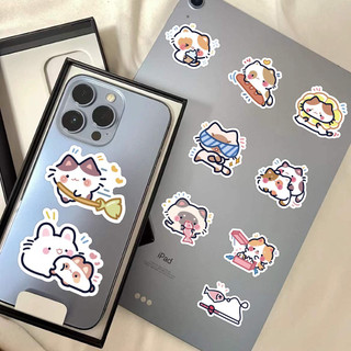 Set 60-63 Nhãn Dán Sticker Hoạt Hình Chống Thấm Nước Trang Trí Mũ Bảo Hiểm, Laptop, Sổ, Vali