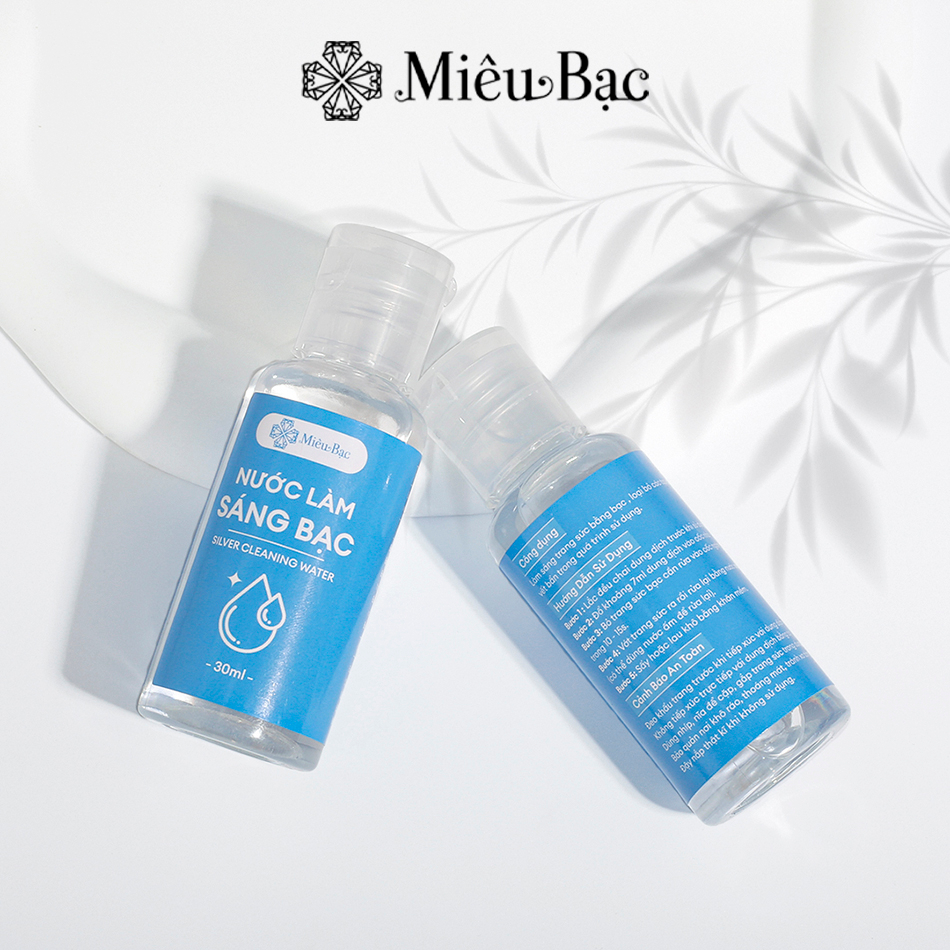Ảnh Nước Rửa Bạc Trang Sức Miêu Bạc dung dịch làm sáng bóng bạc như mới cao cấp x2 đậm đặc 30ml MR02 3