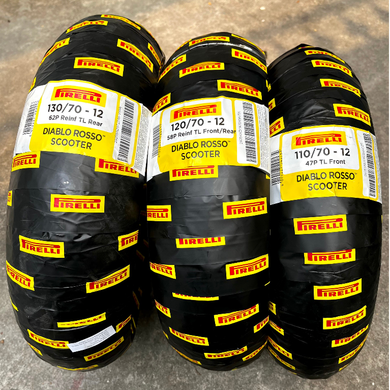 Vỏ Pirelli Diablo Rosso Scooter cho xe tay ga với bảng mâm 12 in - Size ...
