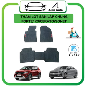 Thảm lót sàn ô tô Kia K3, Sonet, Forte, Cerato, SportAge, bộ trải sàn hàng tốt không mùi, vệ sinh dễ dàng