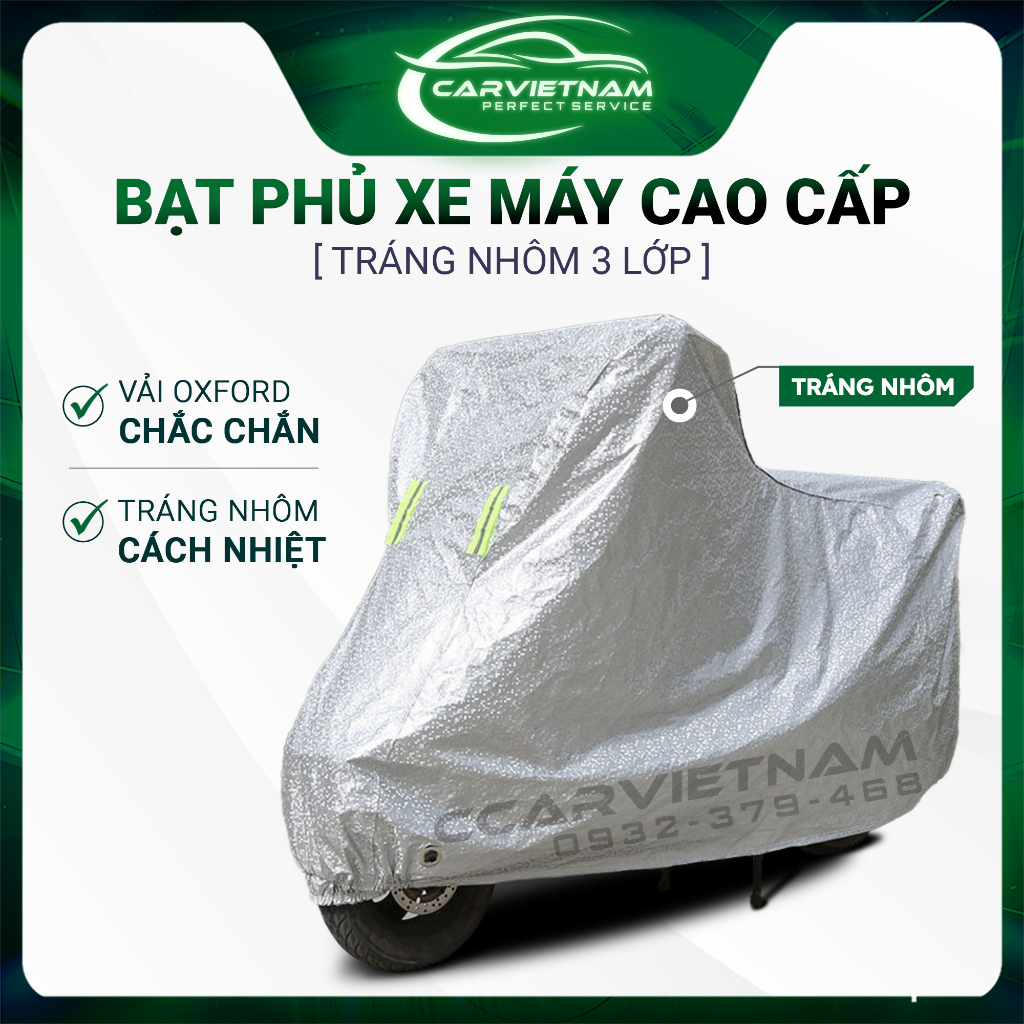 Bạt Phủ Xe Máy Chống Nắng Mưa Cao Cấp Ccar Vietnam - Bạt Che Nắng 3 Lớp ...