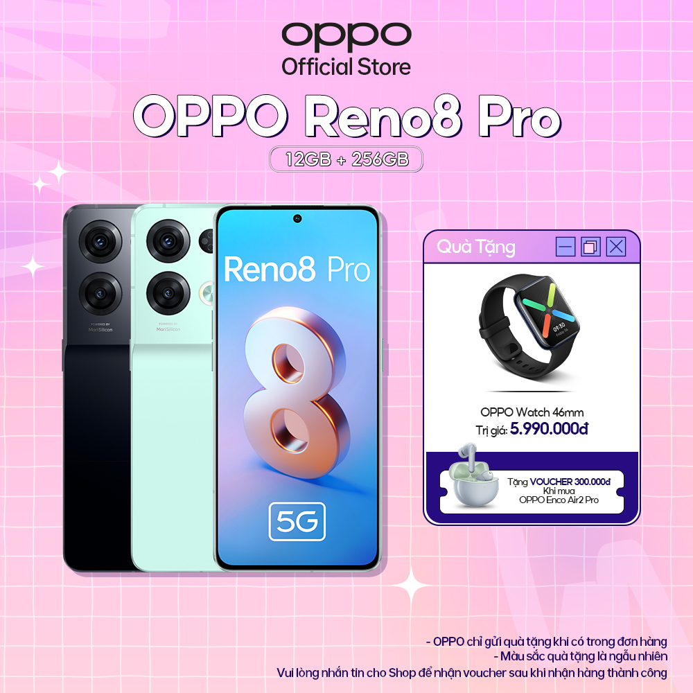 Điện Thoại OPPO RENO8 Pro (12GB/256GB) - Hàng Chính Hãng - Quà tặng độc quyền
