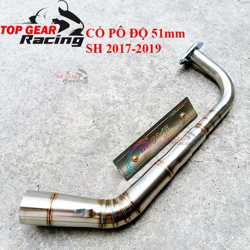 Cổ Pô SH 2017 2018 2019 2013-2019 Inox 304 Họng 51 mm Lắp Pô Độ ...