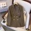 Set áo VEST NỮ BLAZER 6 CÚC nữ hàng Quảng Châu chất tuyết mưa mềm bigsize quần ống suông cúc đồng công sở hàng QC