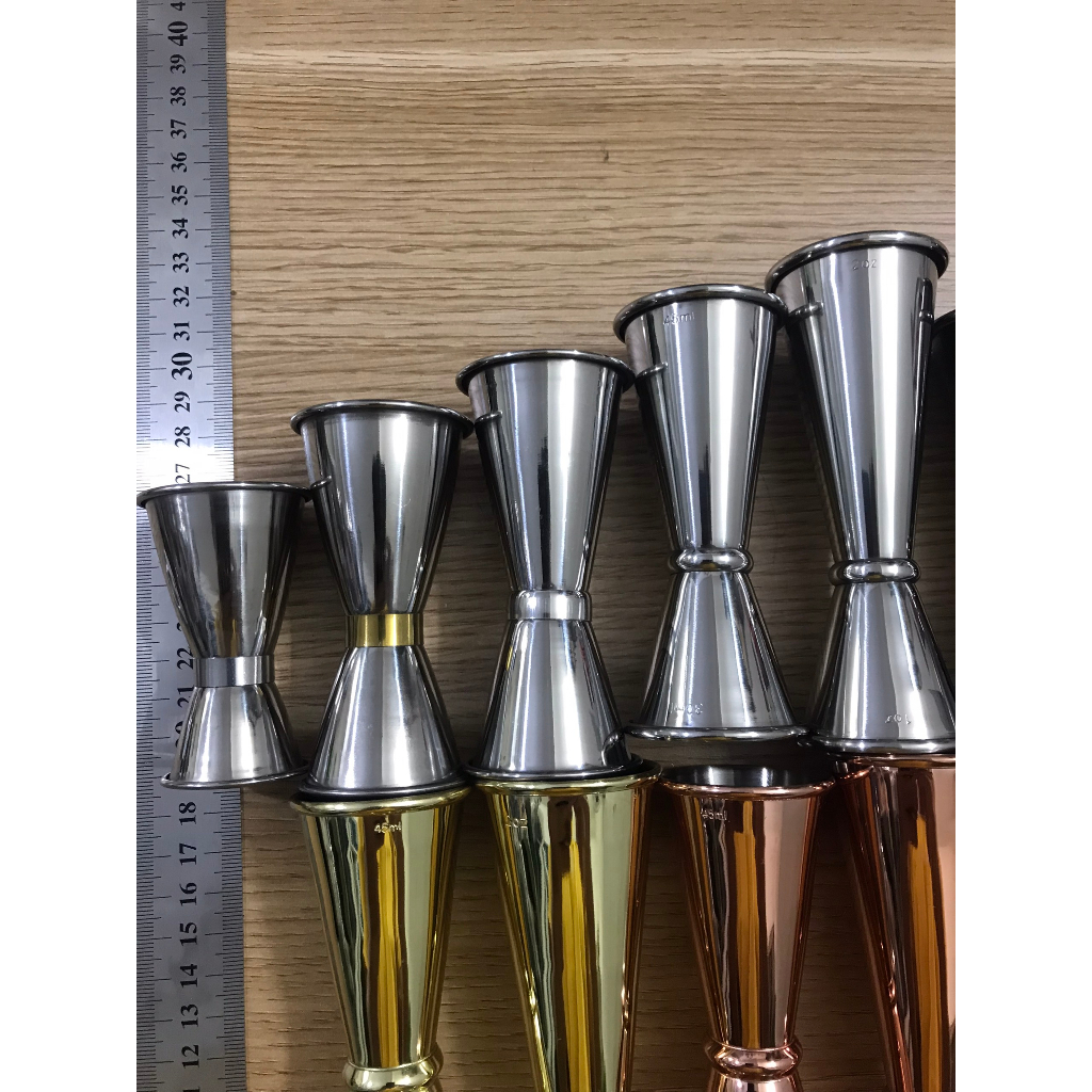 Ly Đo Lường Hai Đầu Jigger Inox Hàng Nhập Khẩu Đẹp Dày Sắc Nét Dùng Làm ...
