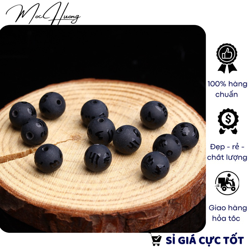 Hạt Ob.si.dian đen mờ làm handmade DIY - MH510 | Shopee Việt Nam