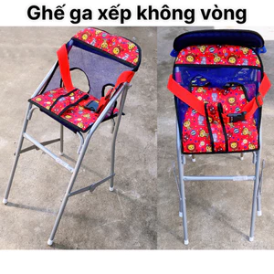 Ghế ga xếp không vòng cho bé 1 đến 5 tuổi ,ghế ga xếp sắt sơn tĩnh điện gấp gọn