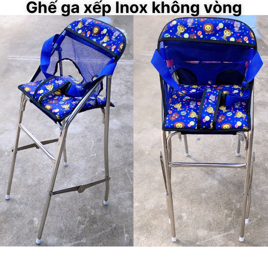 (DÀNH CHO BÉ 1-5 TUỔI - GHẾ KHÔNG VÒNG ) Ghế ga xếp không vòng cho bé 1 đến 5 tuổi ,ghế ga xếp sắt sơn tĩnh điện gấp gọn