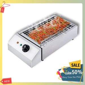 Bếp nướng điện 2800W chất liệu inox không gỉ, vệ sinh dễ dàng