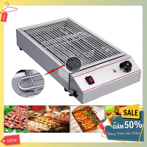 Vỉ nướng điện 2800W đa năng nướng thịt xiên, hải sản, đồ ăn nhanh