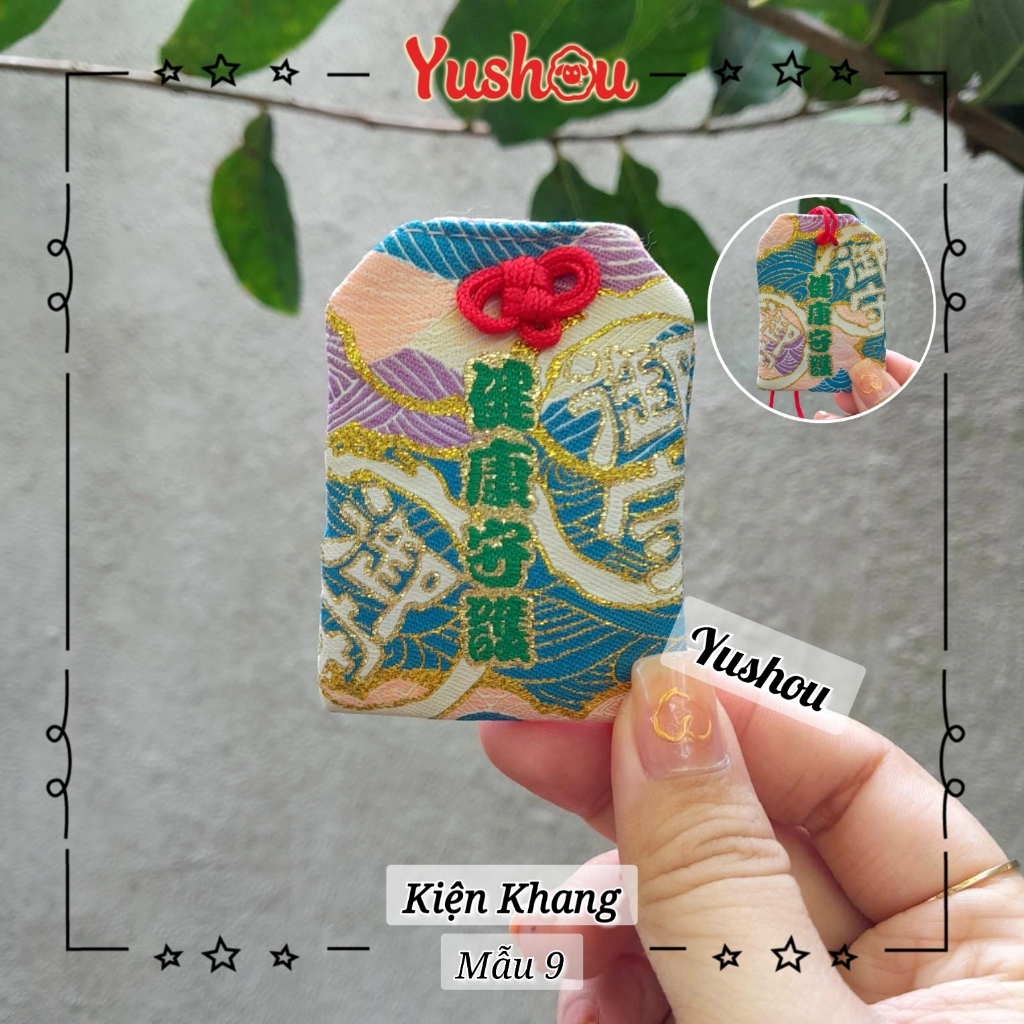 Túi Phước Yushou Sức Khỏe Mẫu 9 - Kiểu Omamori Nhật, Có sẵn, Quà tặng ý nghĩa.