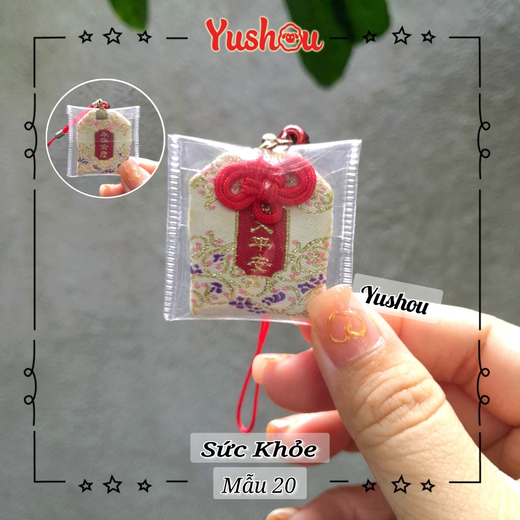 Túi Phước Yushou Sức Khỏe Mẫu 20 - Kiểu Omamori Nhật, Có sẵn, Quà tặng ý nghĩa.