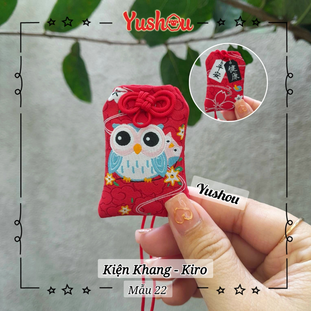 Túi Phước Yushou Sức Khỏe Mẫu 22 - Kiểu Omamori Nhật, Có sẵn, Quà tặng ý nghĩa.