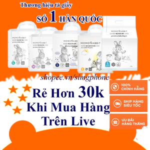 Tã Bỉm Momo Rabbit HÀN Quốc dán/quần đủ size S36/M32/L30/xl28/L28/xl22/xxl18