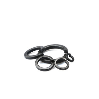 (Thép mạ đen) 50 cái M3-M16 Long đen vênh đen cấp bền 8.8