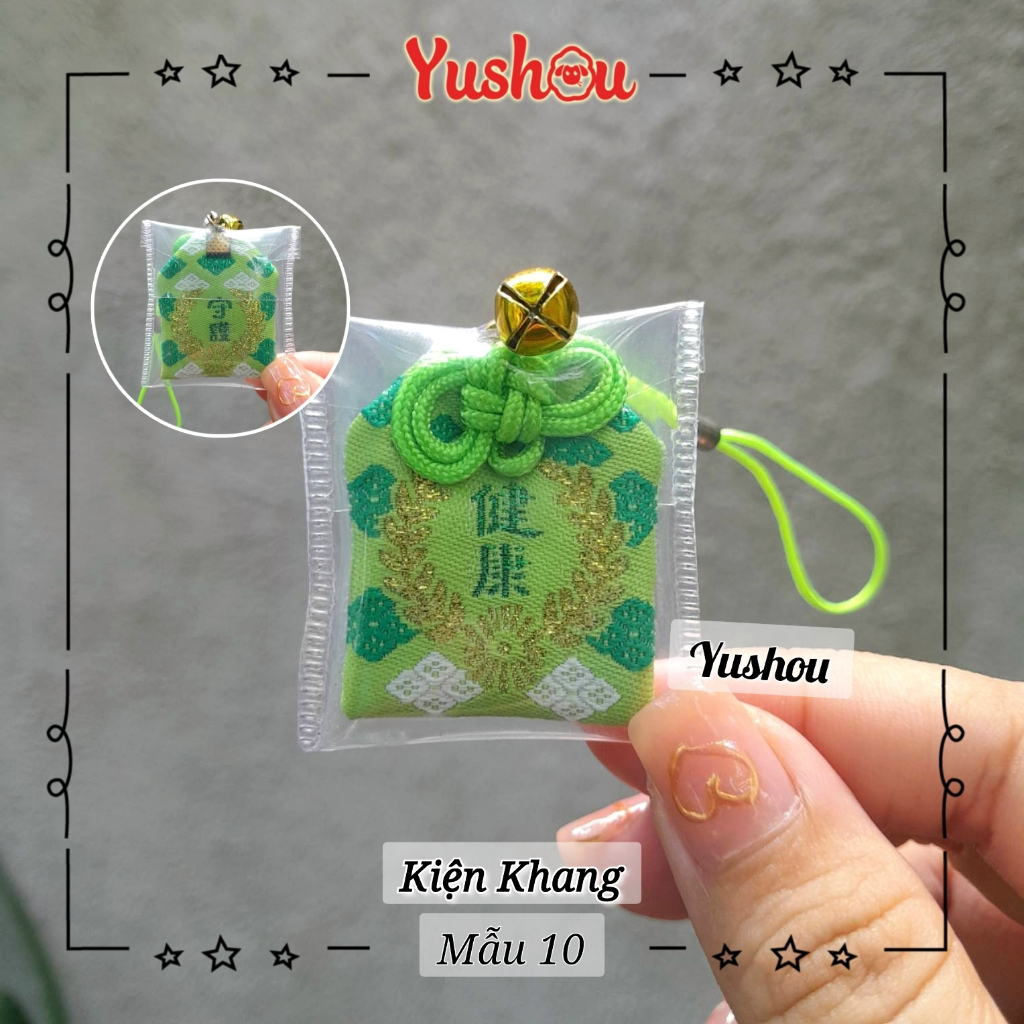 Túi Phước Yushou Sức Khỏe Mẫu 10 - Kiểu Omamori Nhật, Có sẵn, Quà tặng ý nghĩa.