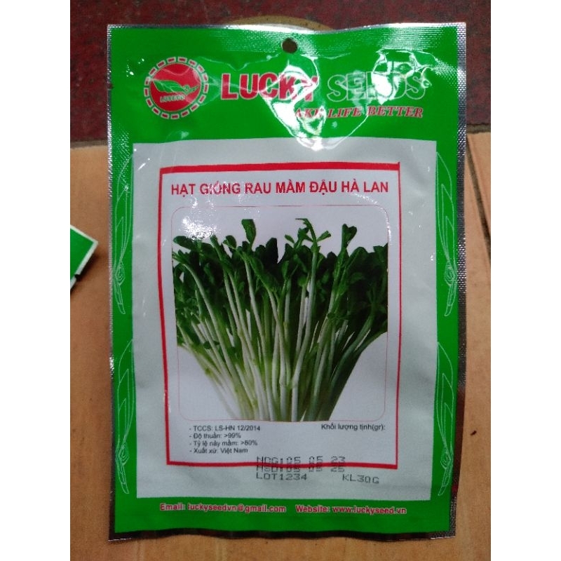 HẠT GIỐNG RAU MẦM ĐẬU HÀ LAN GÓI 50GR | Shopee Việt Nam
