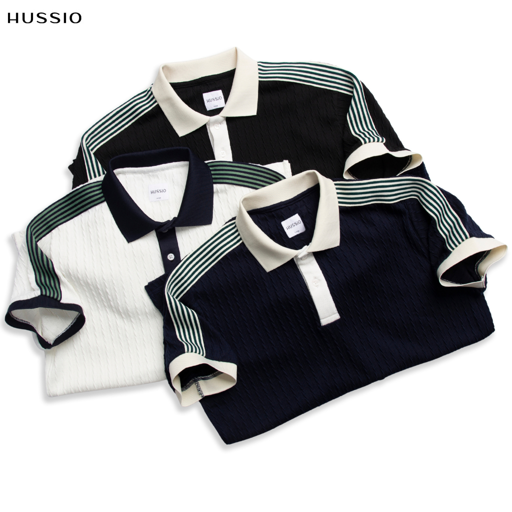 Áo thun Polo nam LUCUS V2 vải cotton dệt kim cao cấp, năng động, thanh lịch, chuẩn form - HUSSIO