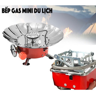 (có chắn gió kèm túi đựng) BẾP GA MINI DU LỊCH SIÊU NHỎ GỌN XẾP GỌN TIỆN LỢI DỄ SỬ DỤNG