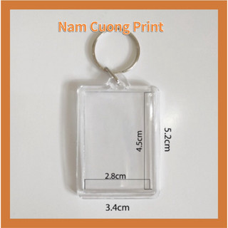 Móc khóa mã QR ngân hàng in theo yêu cầu ( in được 2 mặt khác nhau )