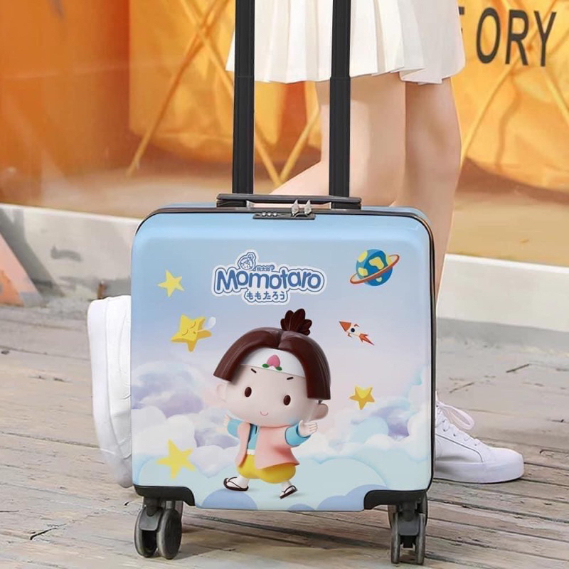 Vali kéo trẻ em hình gấu Momo / Gooby 18inch, Vali kéo cho bé siêu đẹp hanzomart