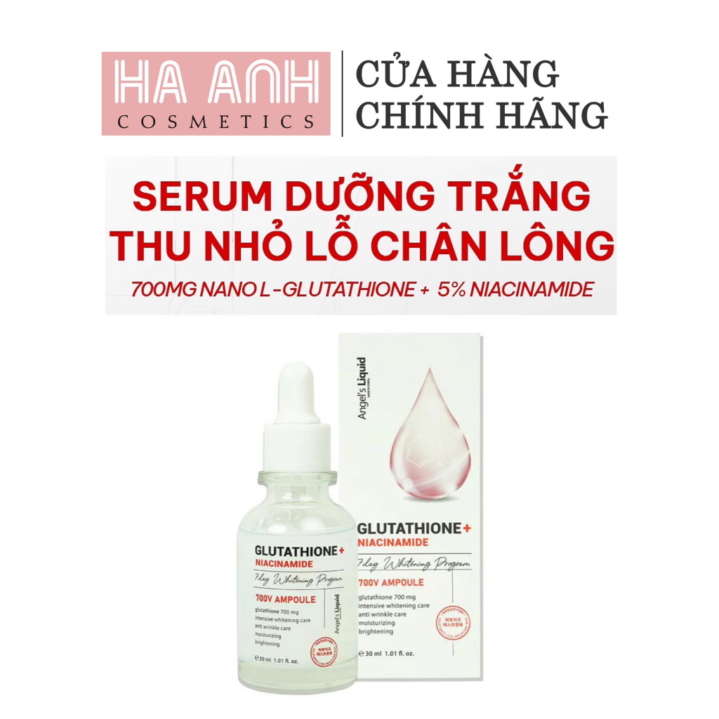 Tinh Chất Serum Angels Liquid Glutathione 5 Niacinamide 7day