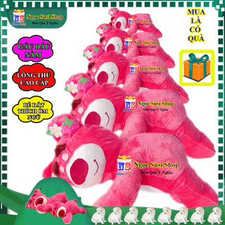 GẤU BÔNG GẤU DÂU LOTSO NẰM CAO CẤP SIÊU MỀM MỊN ĐỦ SIZE - THÚ BÔNG GẤU DÂU NẰM ĐẸP NHƯ ẢNH