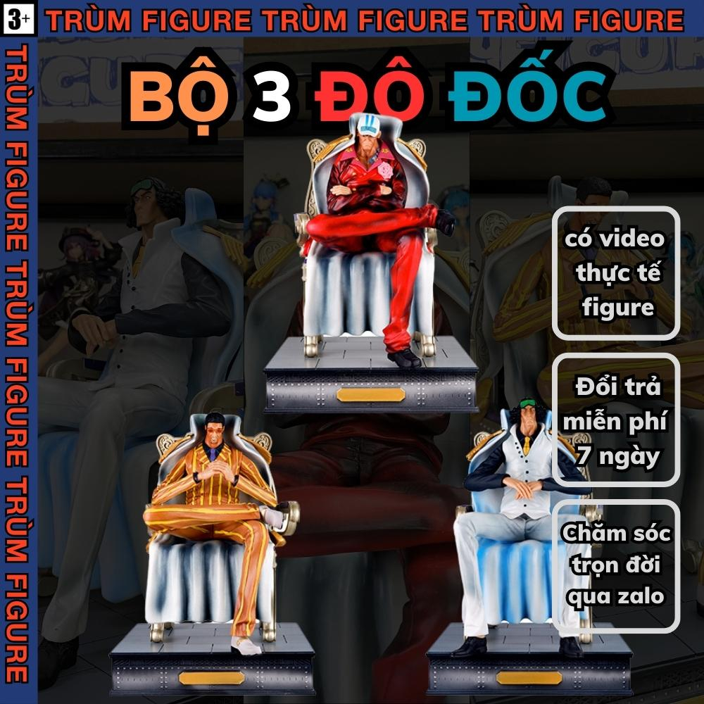 Mô hình, Figure BỘ 3 ĐÔ ĐỐC One Piece Figure One PieceFull box Trùm