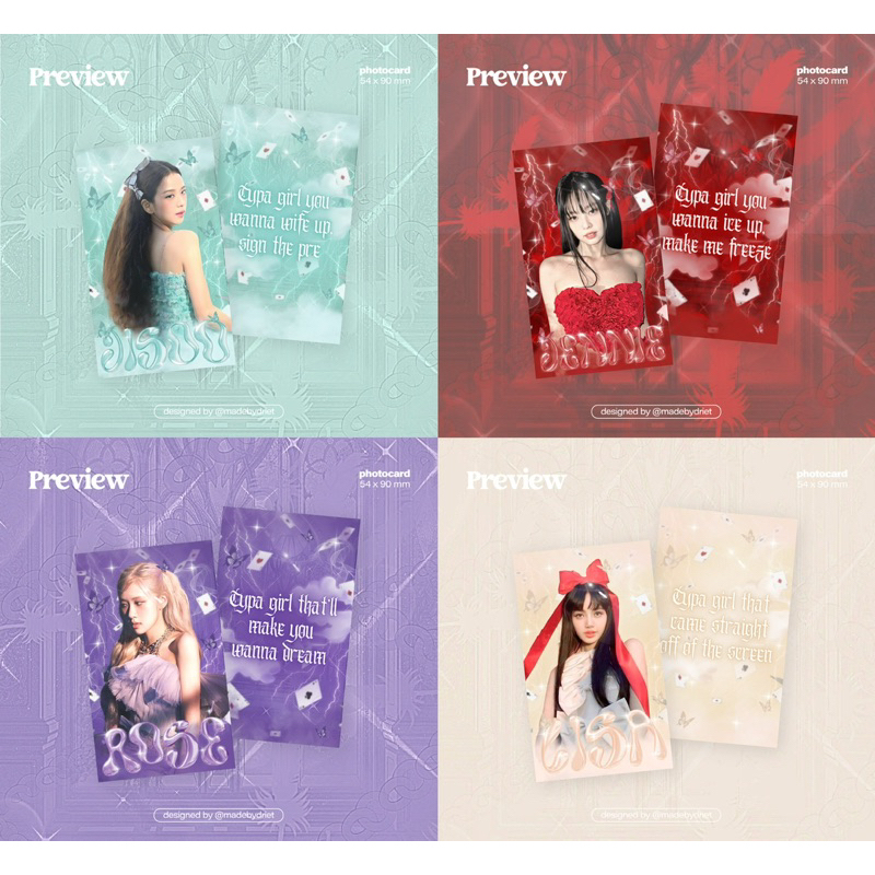 CARD DES TYPAGIRL IN HÌNH BLACKPINK (ĐỌC KĨ MÔ TẢ) | Shopee Việt Nam