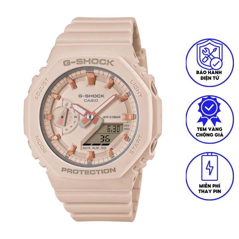 Đồng hồ casio nữ dây nhựa GSHOCK GMA-S2100-4ADR chính hãng