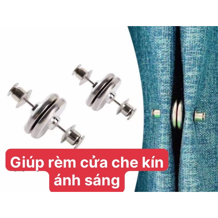 Nam châm khóa rèm giúp rèm cửa kín ánh sáng, không bị gỉ | Shopee Việt Nam
